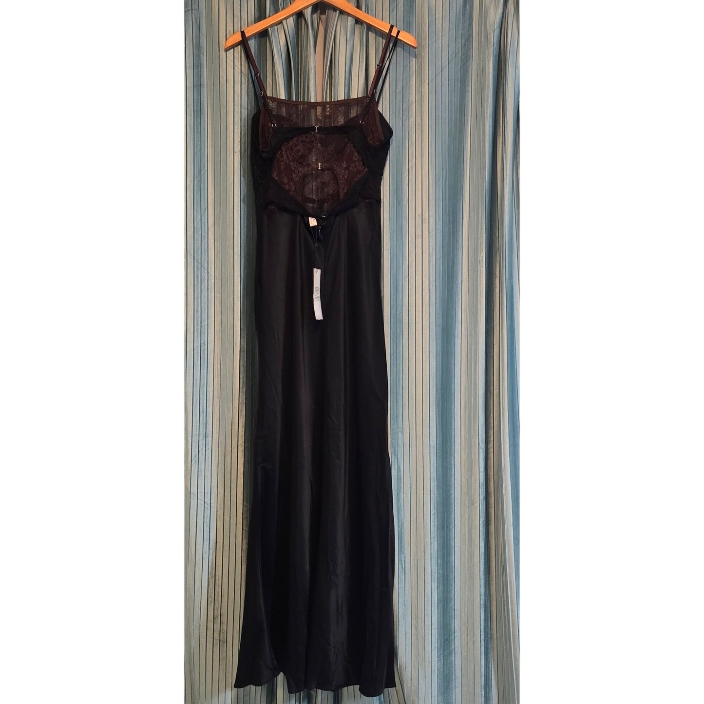 BEC & BRIDGE Black Chocolate Amoras Cut Out Maxi Dress Sz 10 NWT
