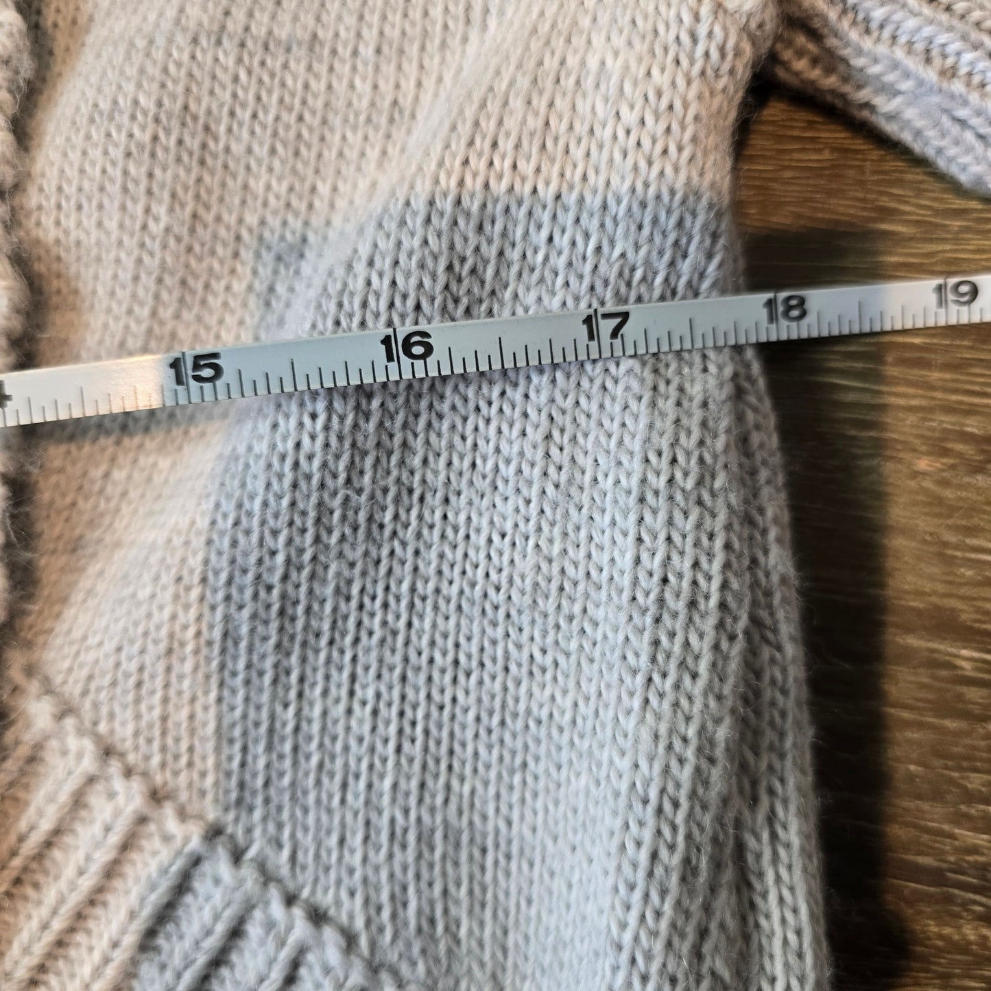 Design History Women's Gray Open Shawl Neck Open Chunky Cardigan Sz M (787)
