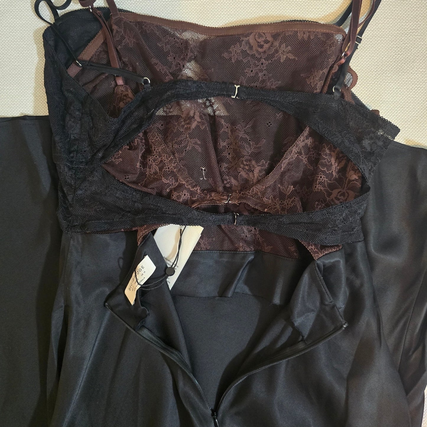 BEC & BRIDGE Black Chocolate Amoras Cut Out Maxi Dress Sz 10 NWT