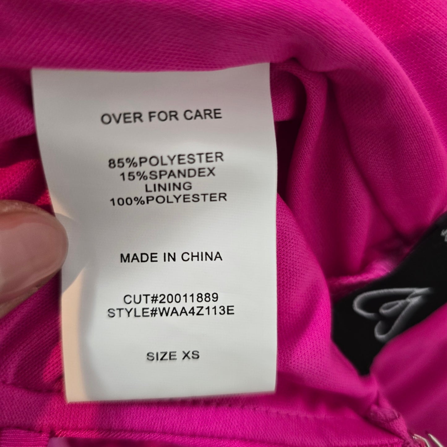 Jamie Formal Neon Pink Fitted Cowl Neck Mermaid Long Dress Sz XS (750)