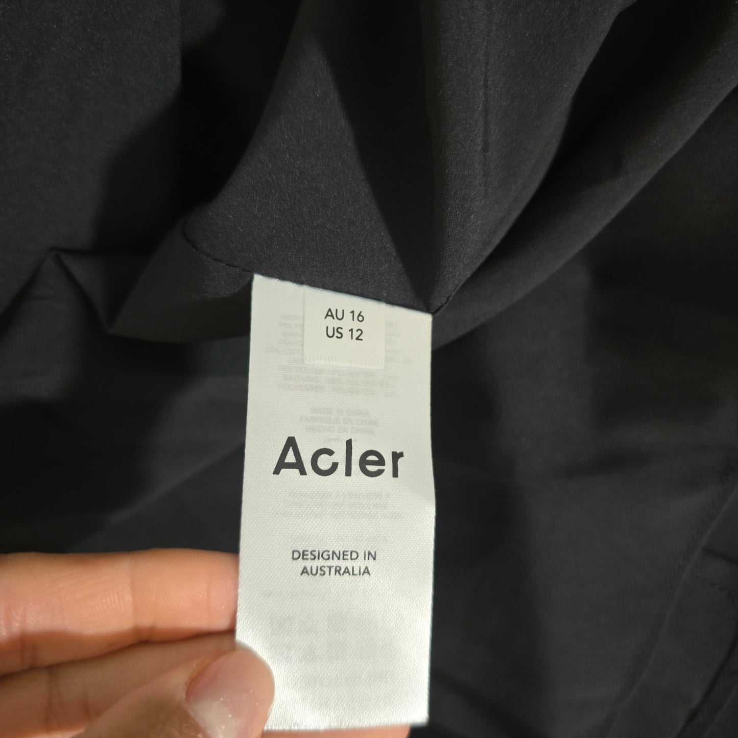 Acler Abstract Samstone Sleeveless A-Line Maxi Dress sz 12