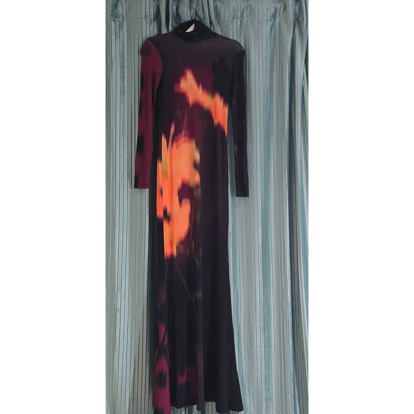 Sisters. Black Nova Aline Long-Sleeve High-Neck Maxi Dress Sz 2 NWT