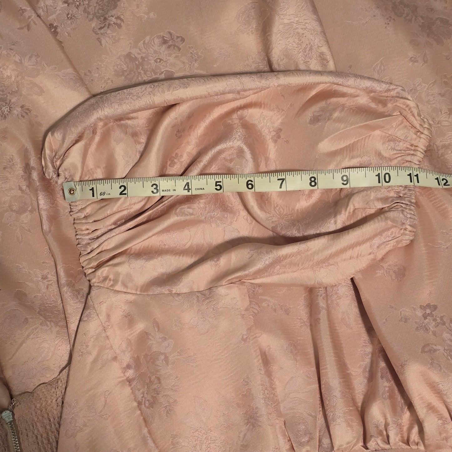V. Chapman The Emma Dress in Light Pink Windsor Brocade Sz 8