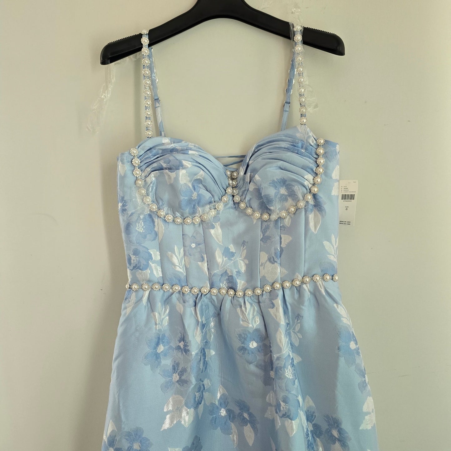 Anthropologie V. Chapman Lucetta Corset Tiered Maxi Dress Sz 8