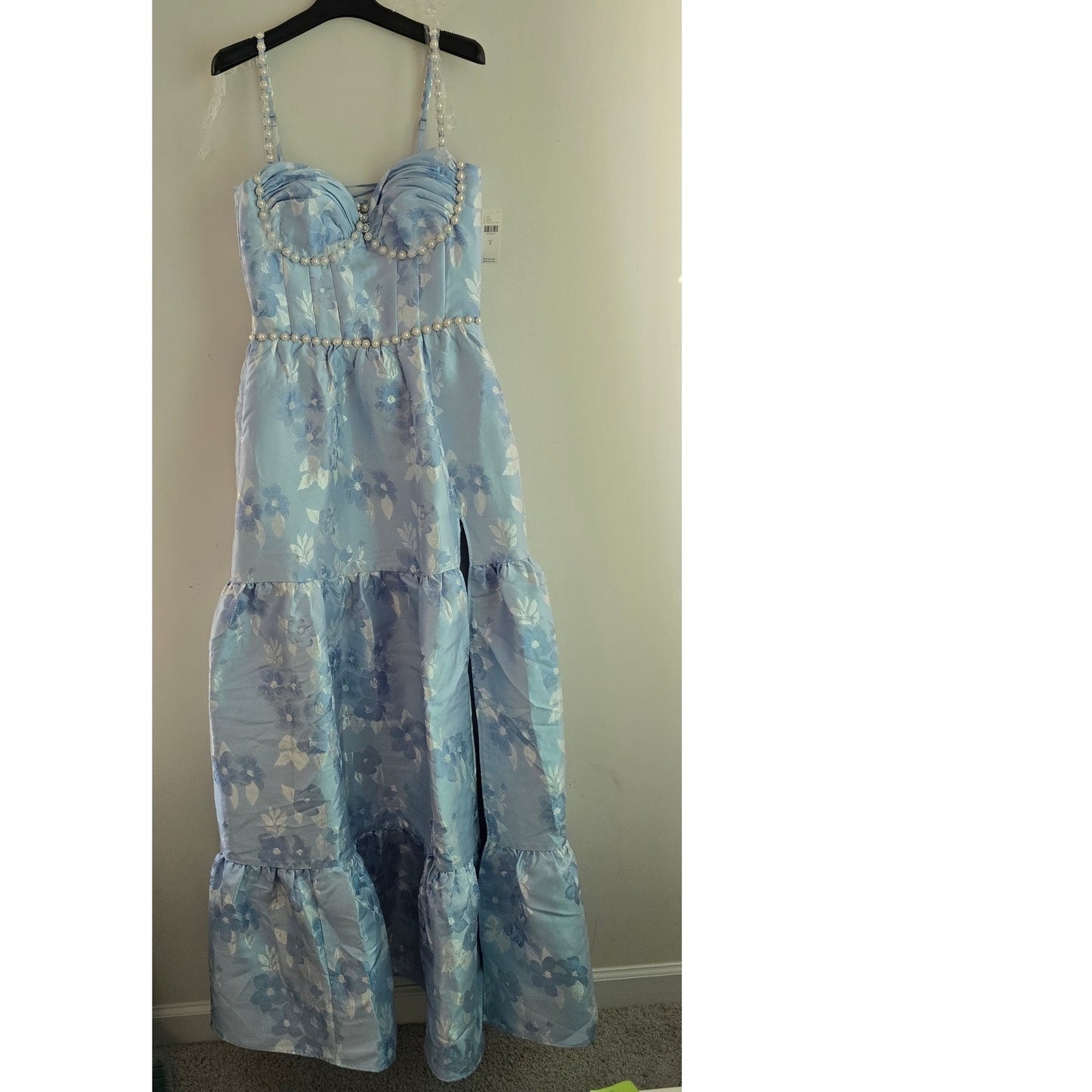 Anthropologie V. Chapman Lucetta Corset Tiered Maxi Dress Sz 8