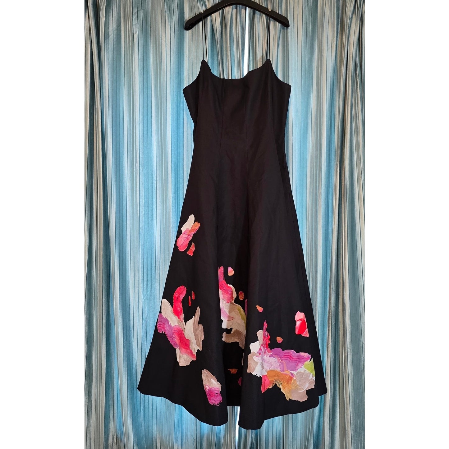 Acler Abstract Samstone Sleeveless A-Line Maxi Dress sz 12