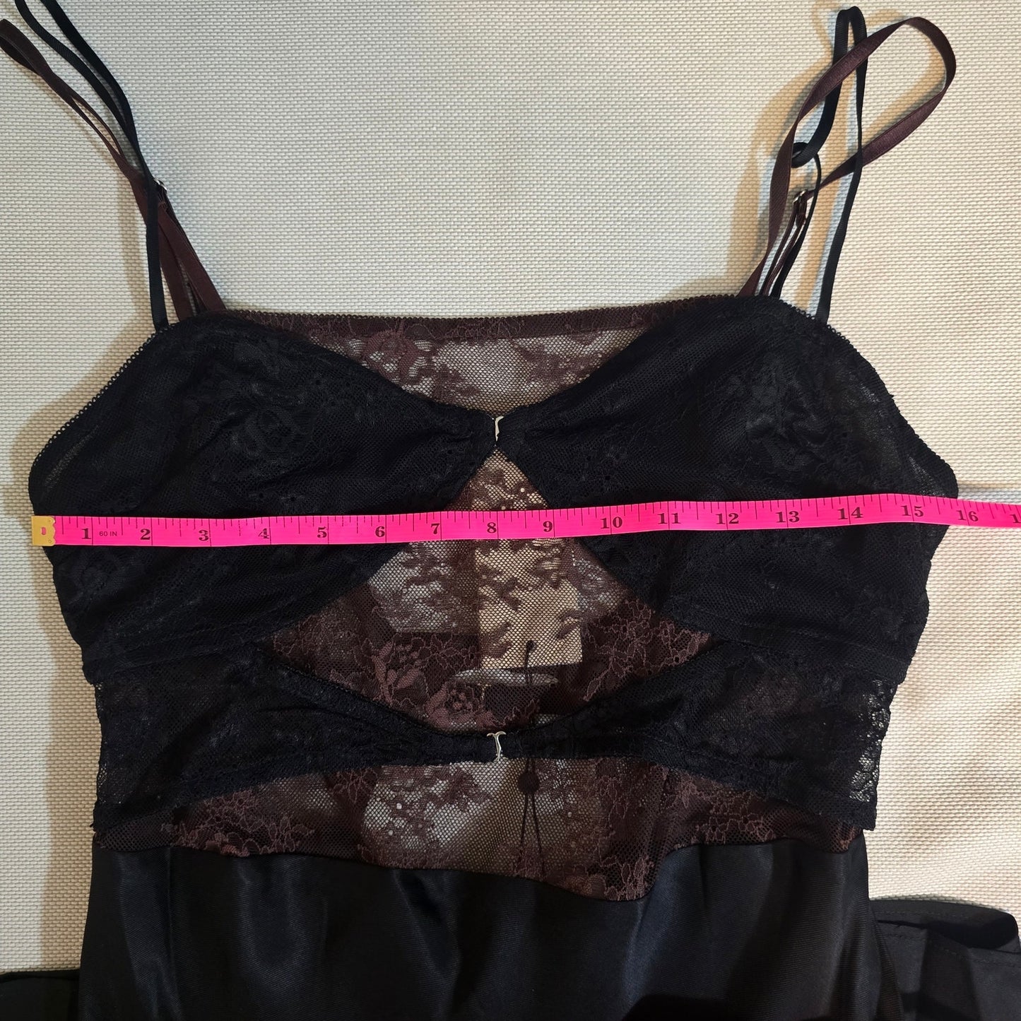 BEC & BRIDGE Black Chocolate Amoras Cut Out Maxi Dress Sz 10 NWT
