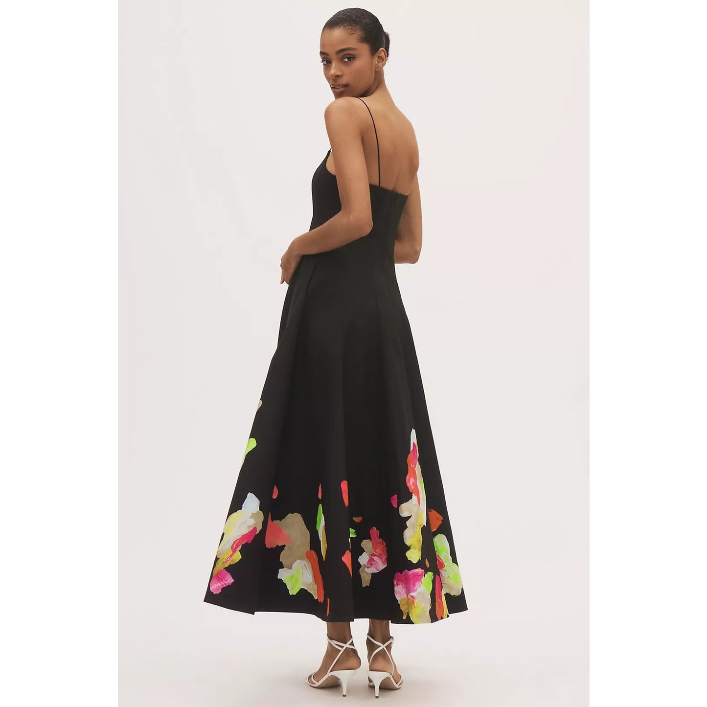 Acler Abstract Samstone Sleeveless A-Line Maxi Dress sz 12