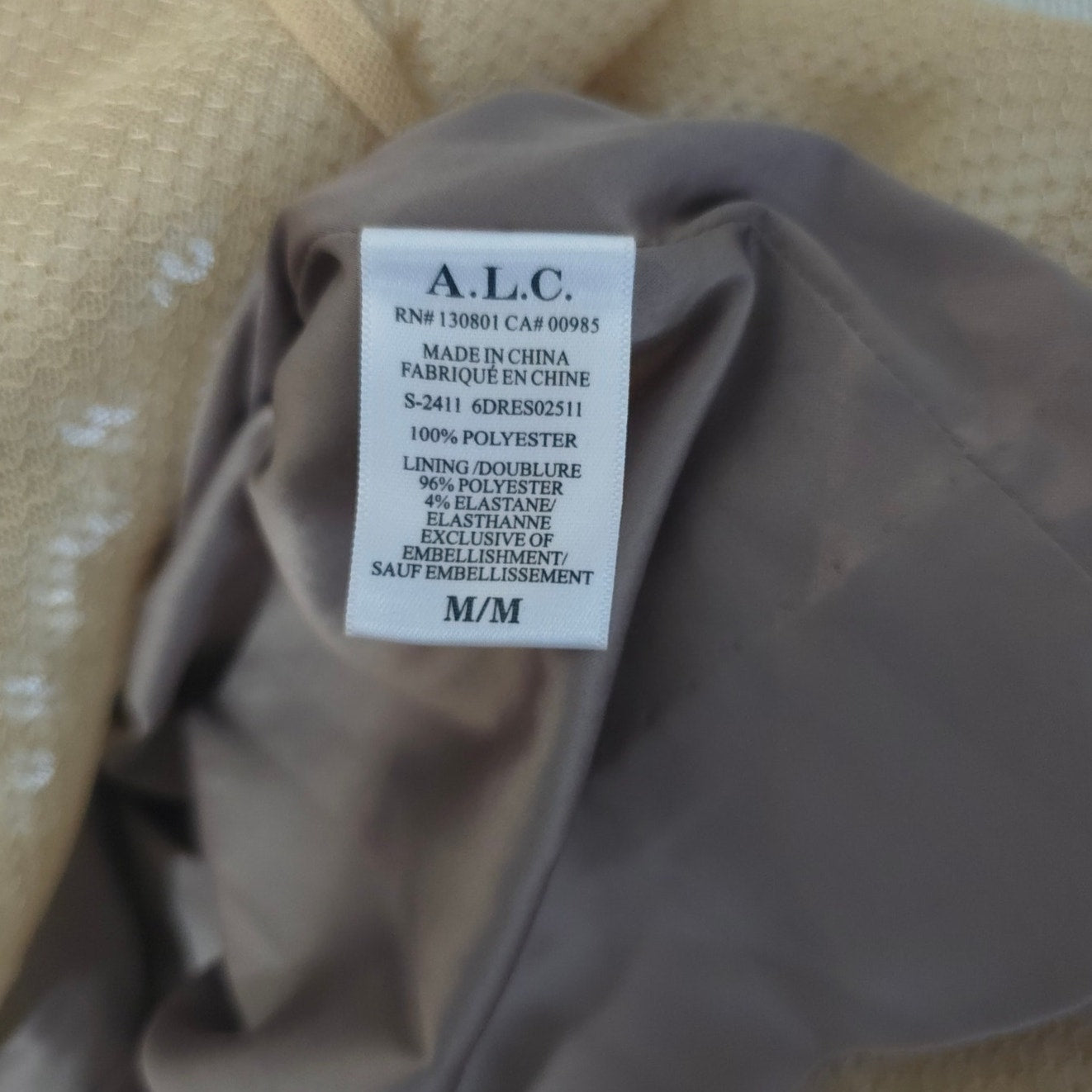 A.L.C Clear Danielle Sequined Sleeveless Midi Dress Sz Medium NWT