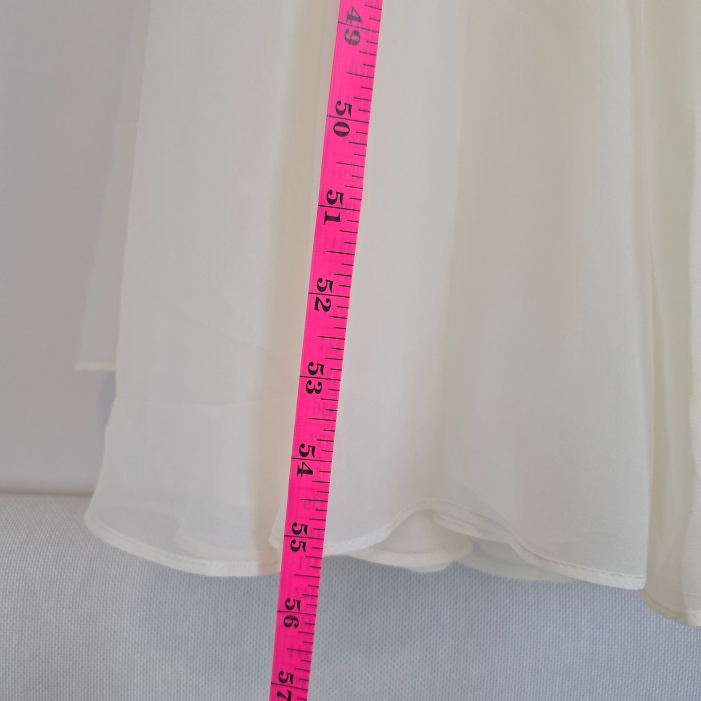 Bronx and Banco Adrian Strapless Drop-Waist Sheer bottom Maxi Dress Sz 6 Medium