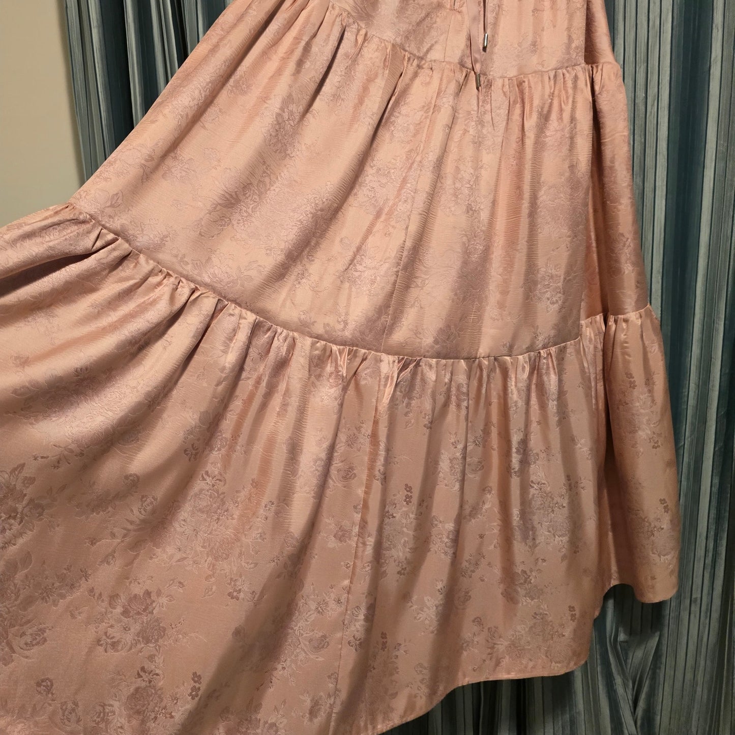 V. Chapman The Emma Dress in Light Pink Windsor Brocade Sz 8