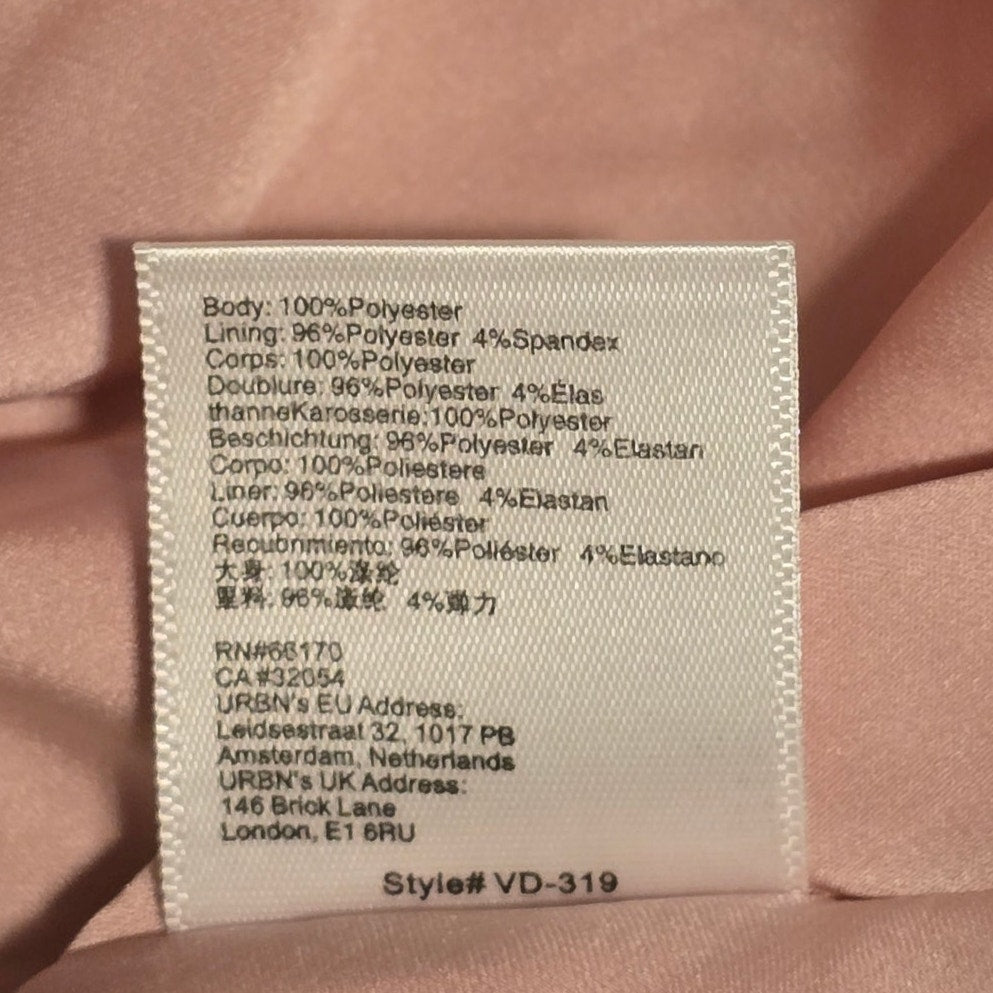 V. Chapman The Emma Dress in Light Pink Windsor Brocade Sz 8