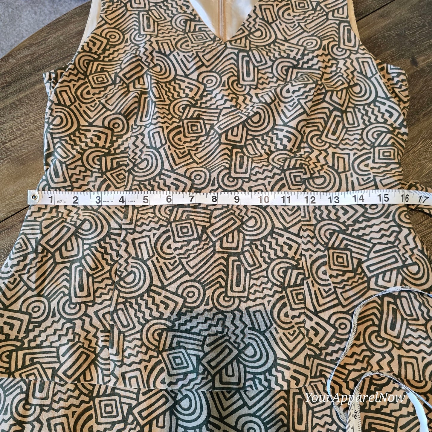 Spenser Jeremy Vintage Print Silk Sleeveless Maxi Dress Sz 8 (0968