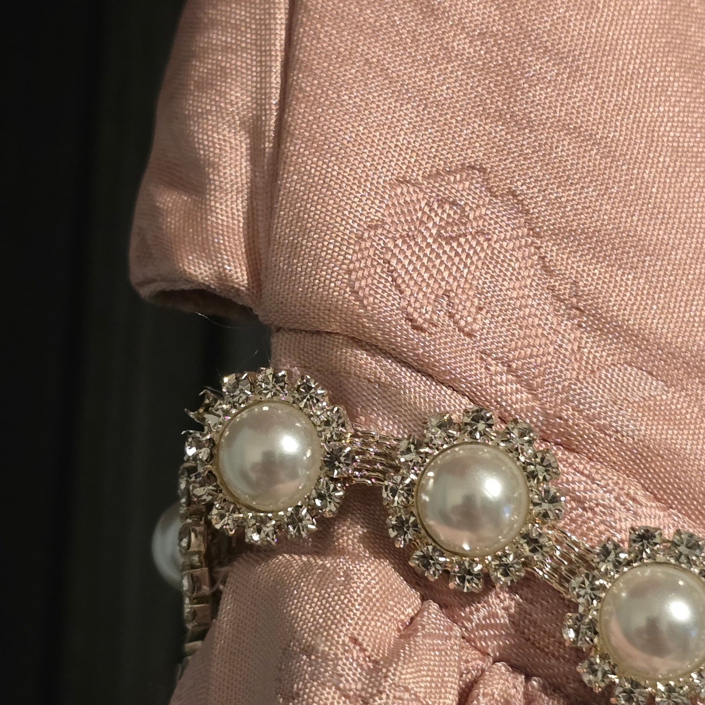 V. Chapman The Emma Dress in Light Pink Windsor Brocade Sz 8