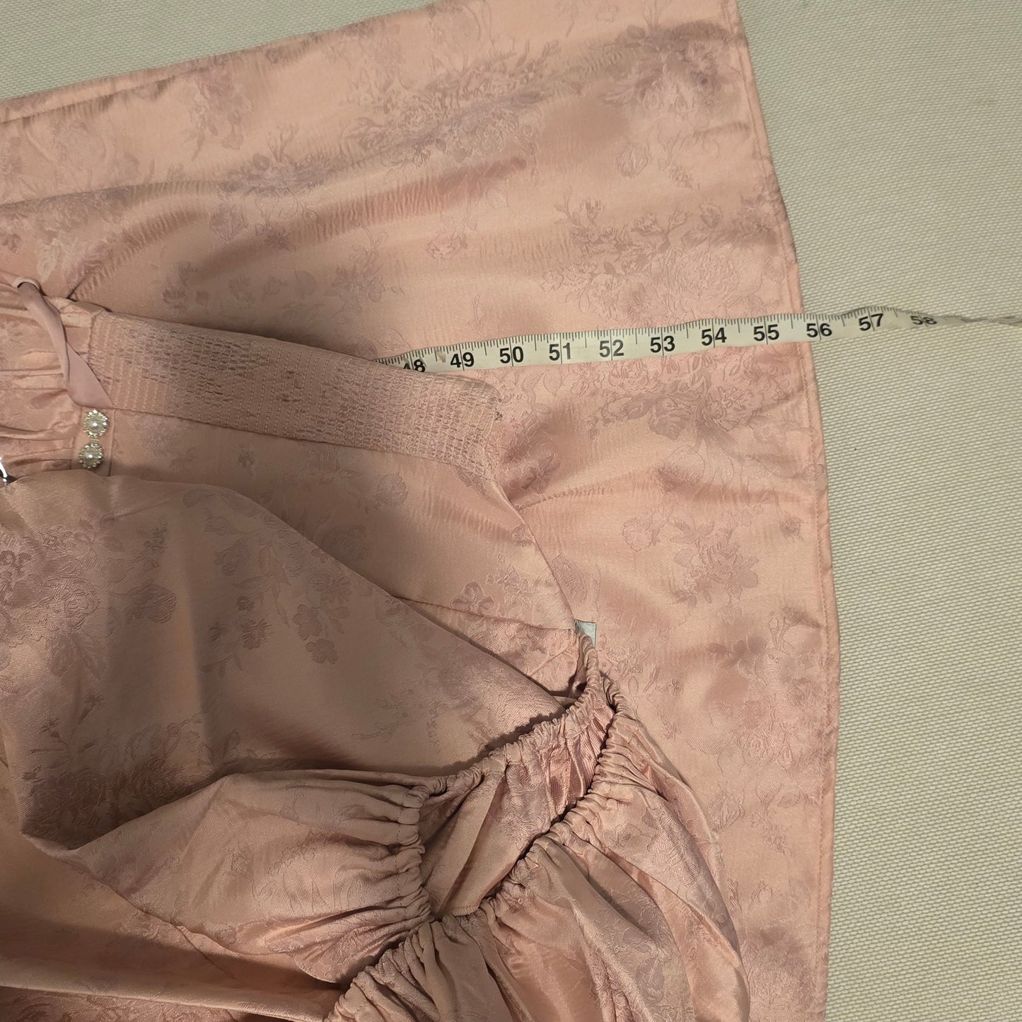 V. Chapman The Emma Dress in Light Pink Windsor Brocade Sz 8