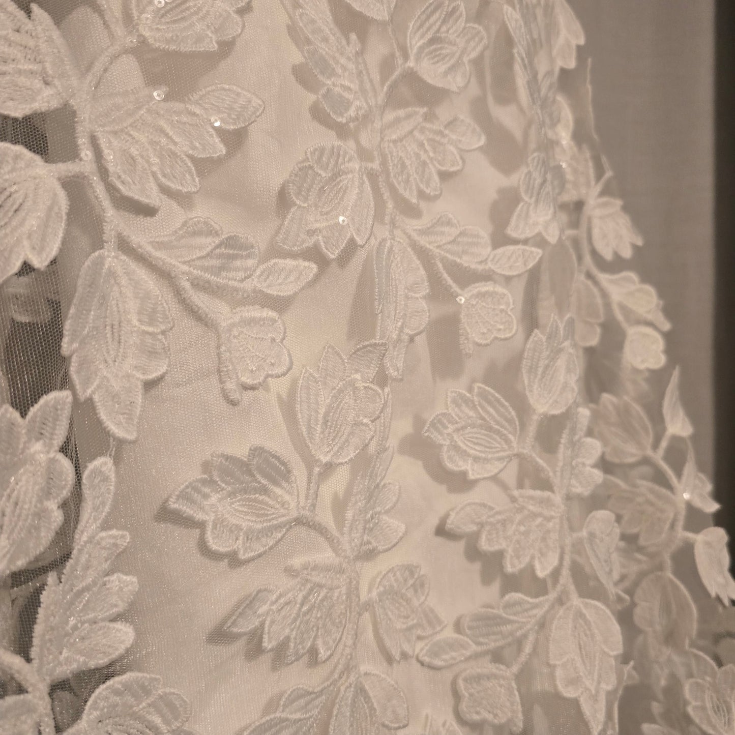 Helsi White Florence Strapless Embroidered A-Line Midi Dress Sz XS