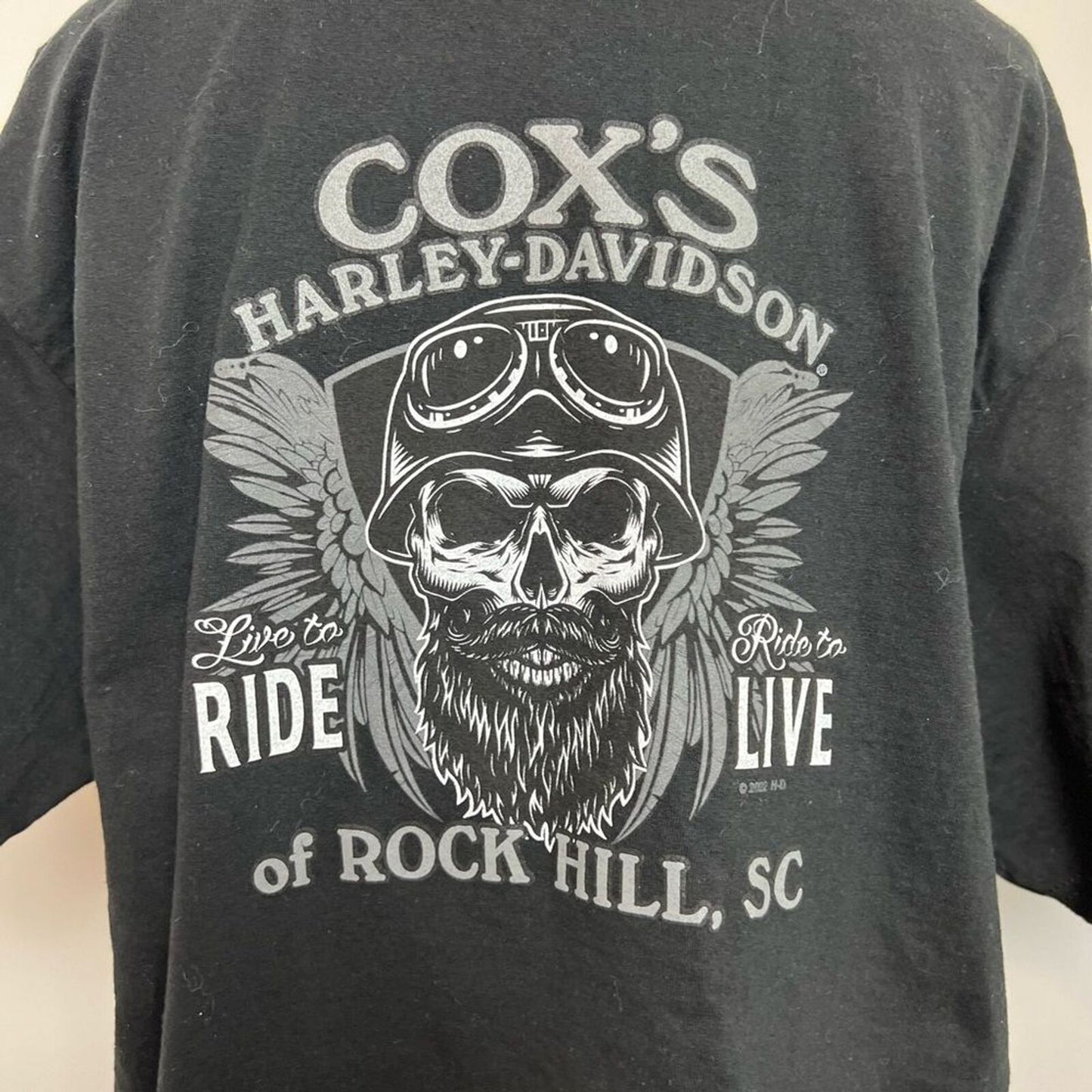Harley Davidson Black Short Sleeve Crew Neck T-Shirt size M (193)