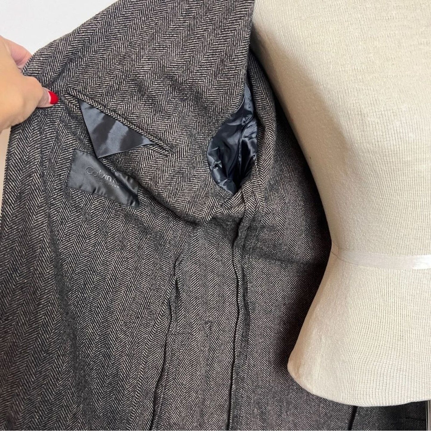 Calvin Klein Men's Unlined Single Breast Cotton Blend Jacket Blazer size 50 (500