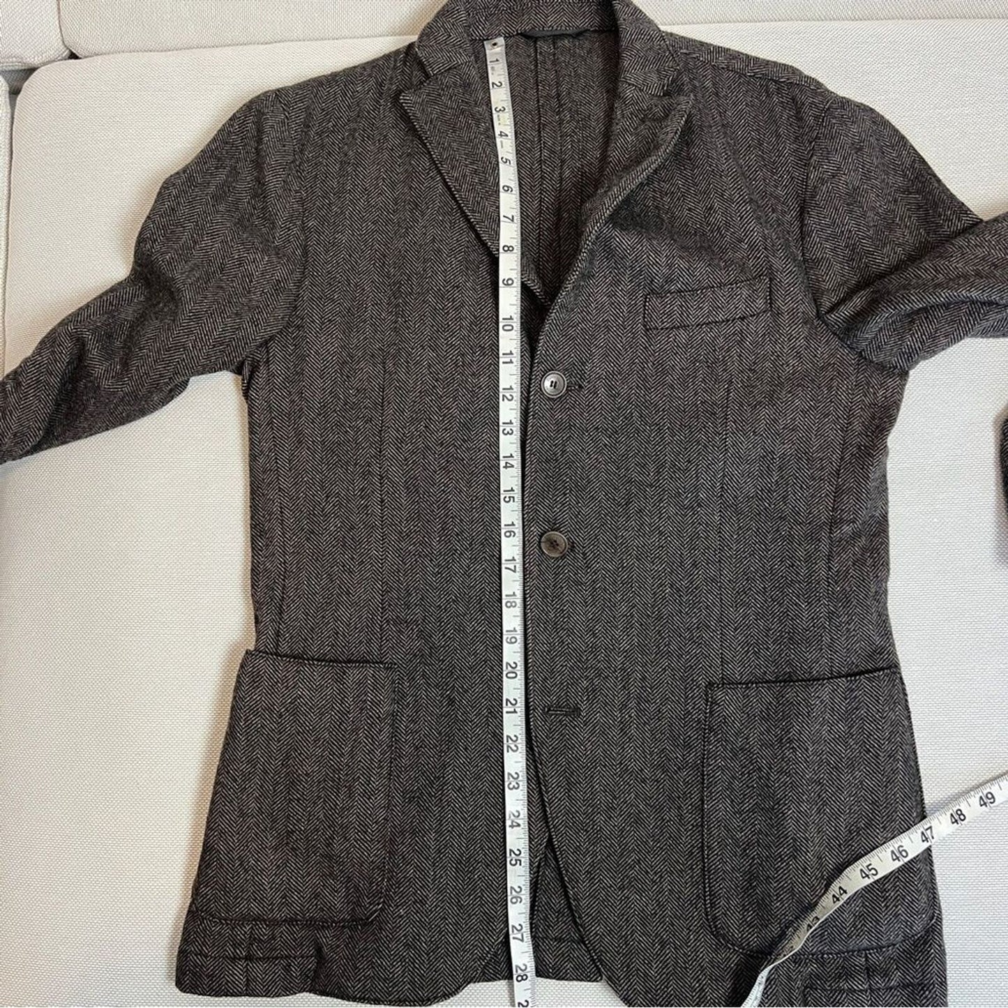 Calvin Klein Men's Unlined Single Breast Cotton Blend Jacket Blazer size 50 (500