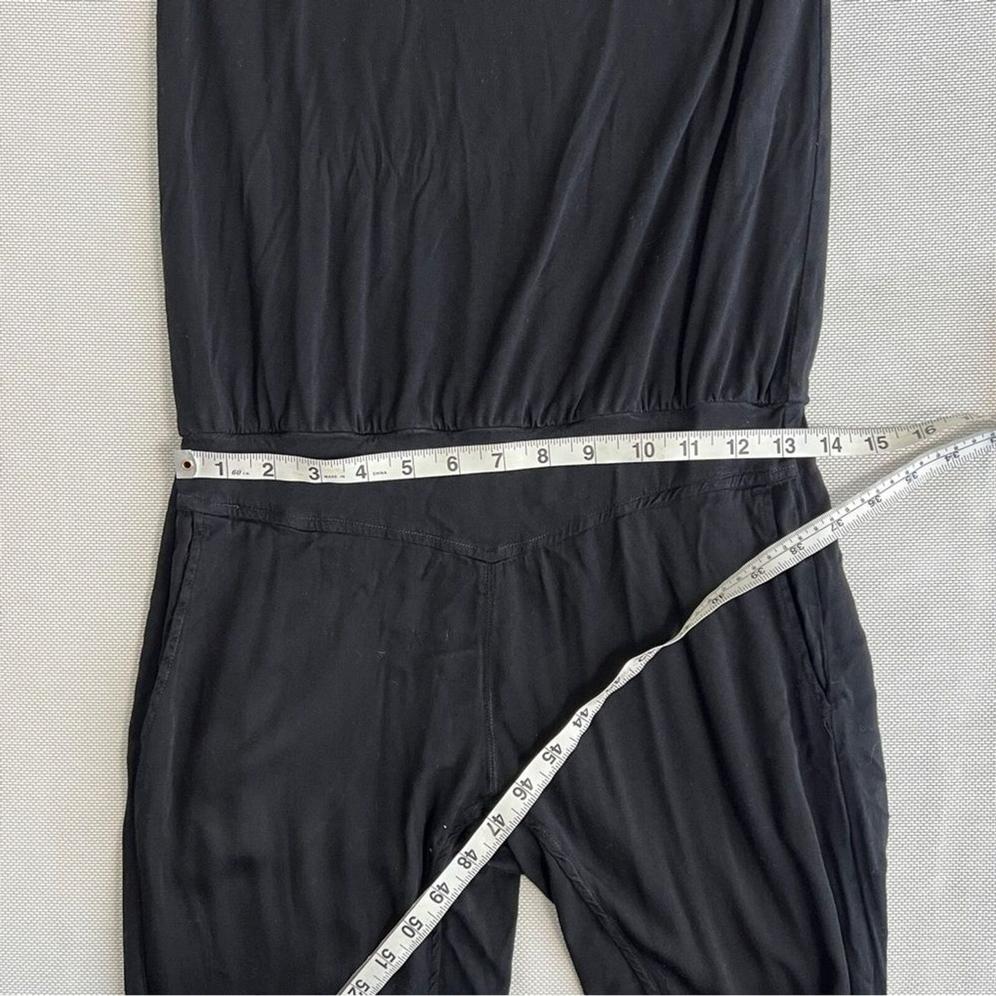 Young Fabulous & Broke Women's Black Tube Top Skinny Ankle Jumpsuit size Small