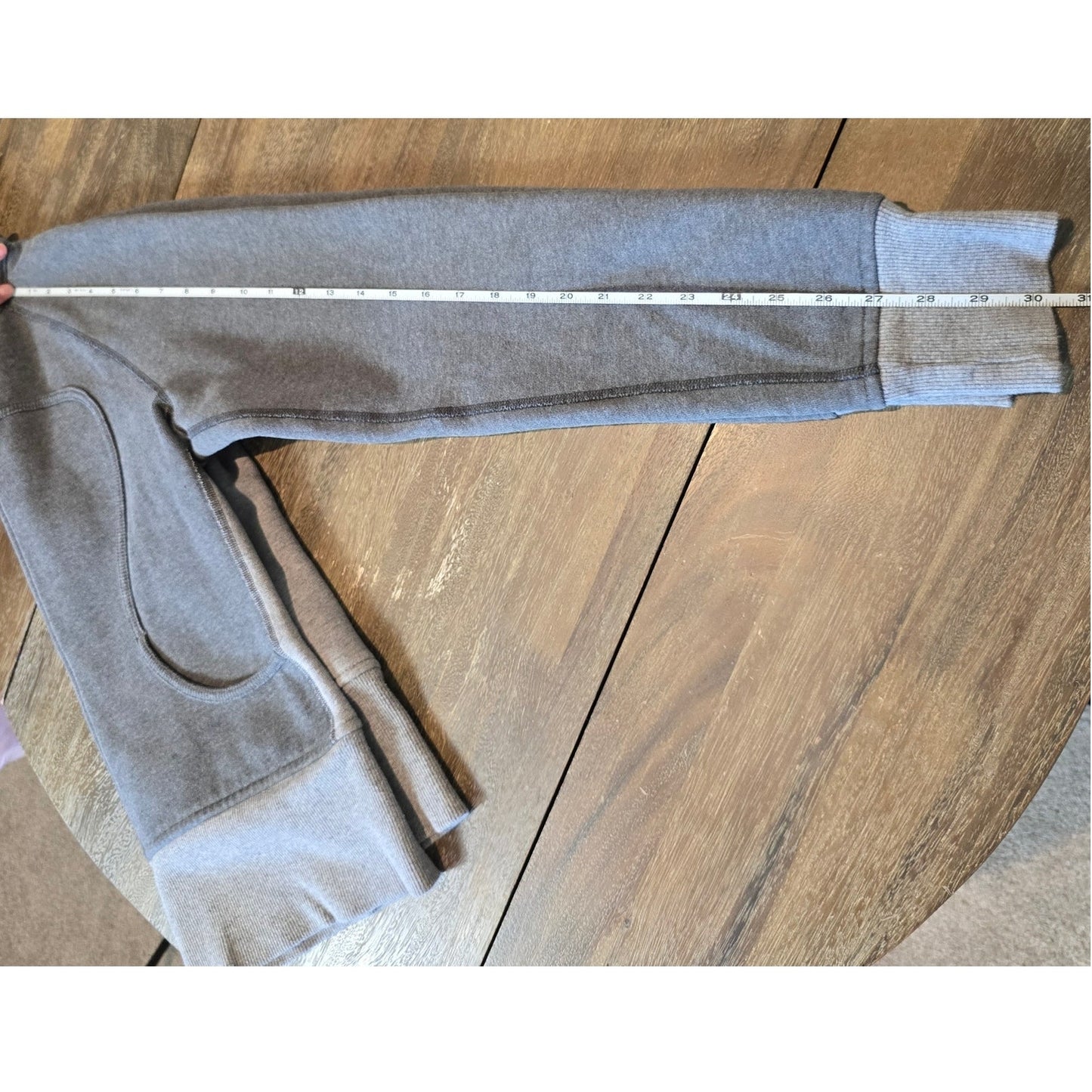 Lululemon Women's Scuba Heathered Gray Zip Cut Hoodie Sz 8 (772)