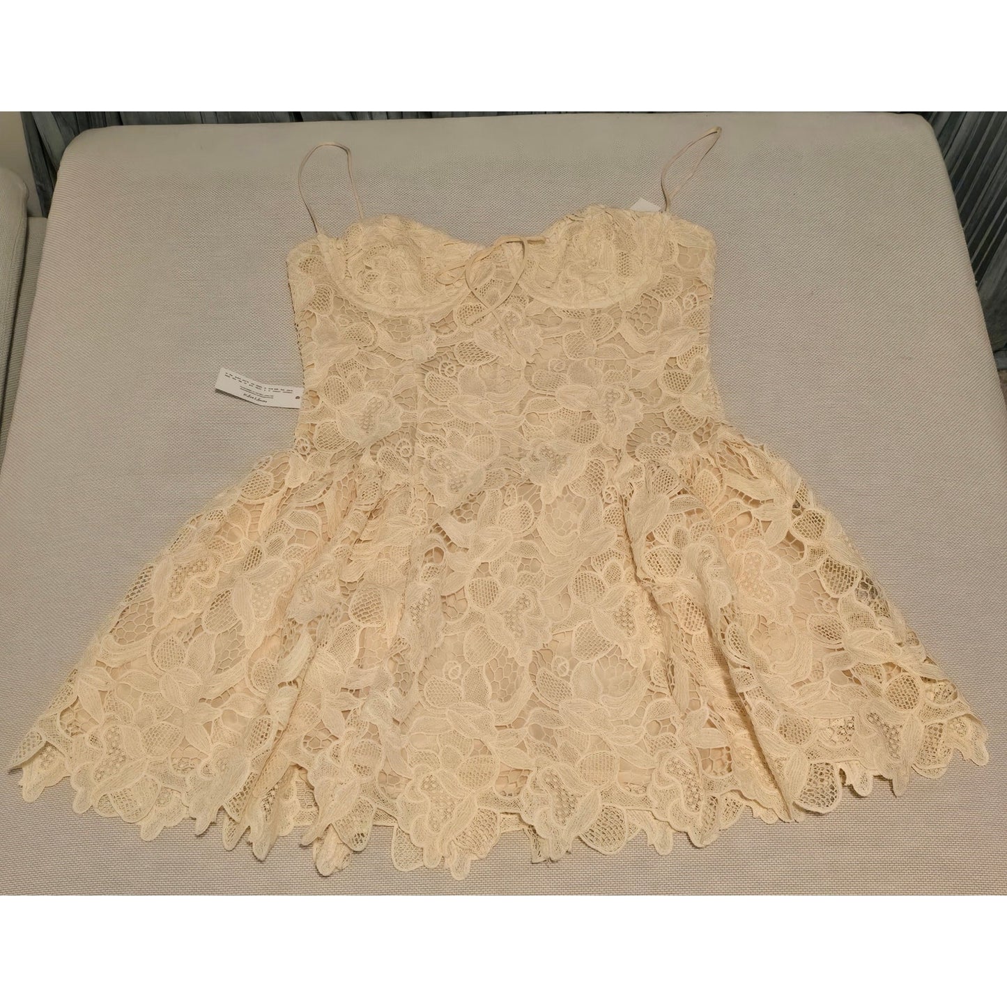 For Love & Lemons Sleeveless Coco Lace Corset Mini Dress Size L NWT