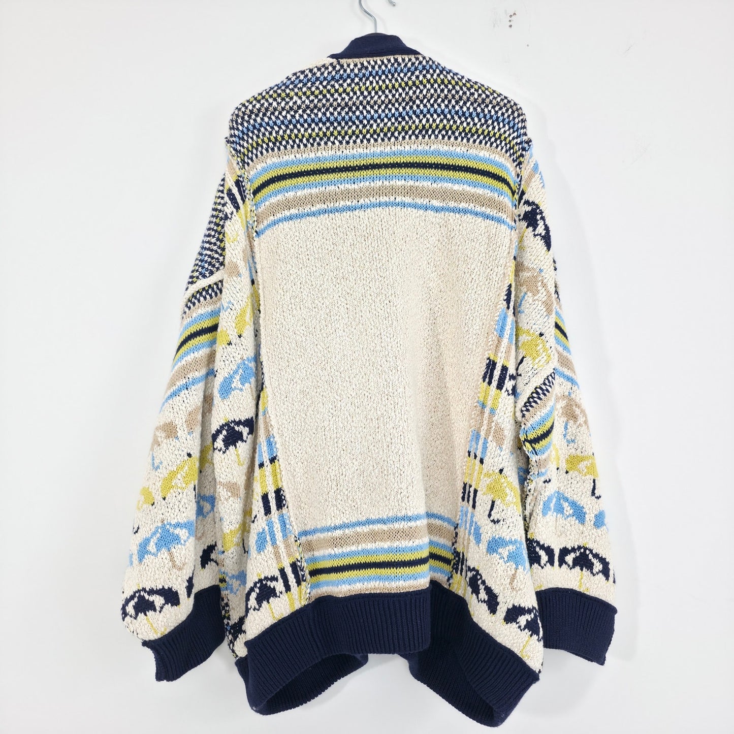 FREE PEOPLE We The Free Umbrella Knit Cardigan Sweater Oversized Large NWT