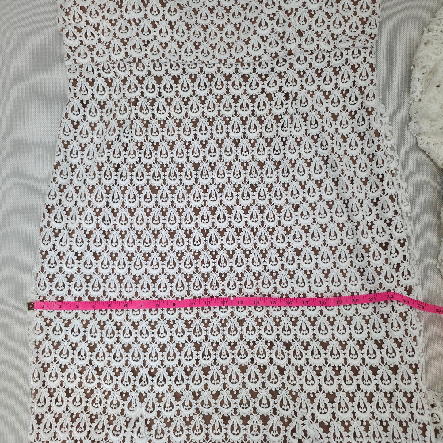 Daughters of Simone Nev Almond Crochet Lace Wedding Dress 4XL Anthro Boho Gown