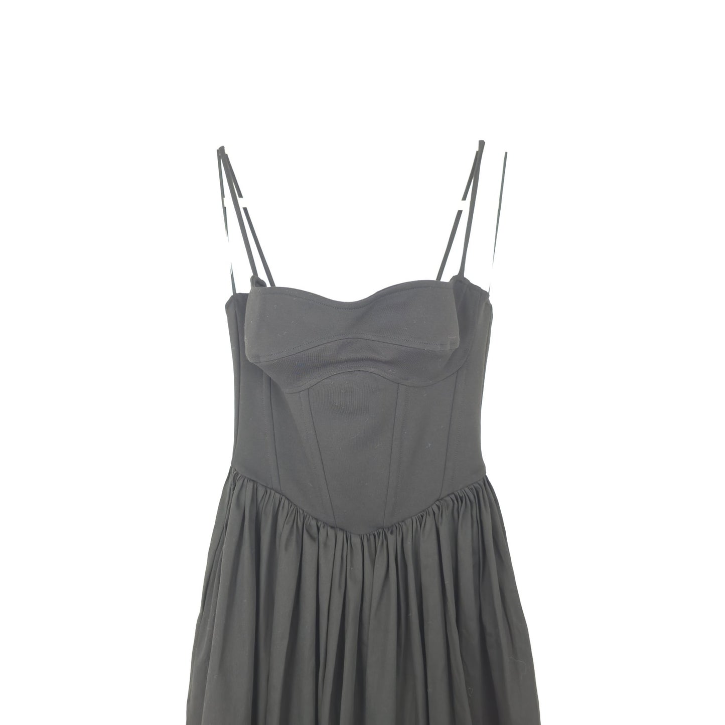 DELFI Collective Black Lilith Dress Elegant Designer Maxi Dress Sz XS