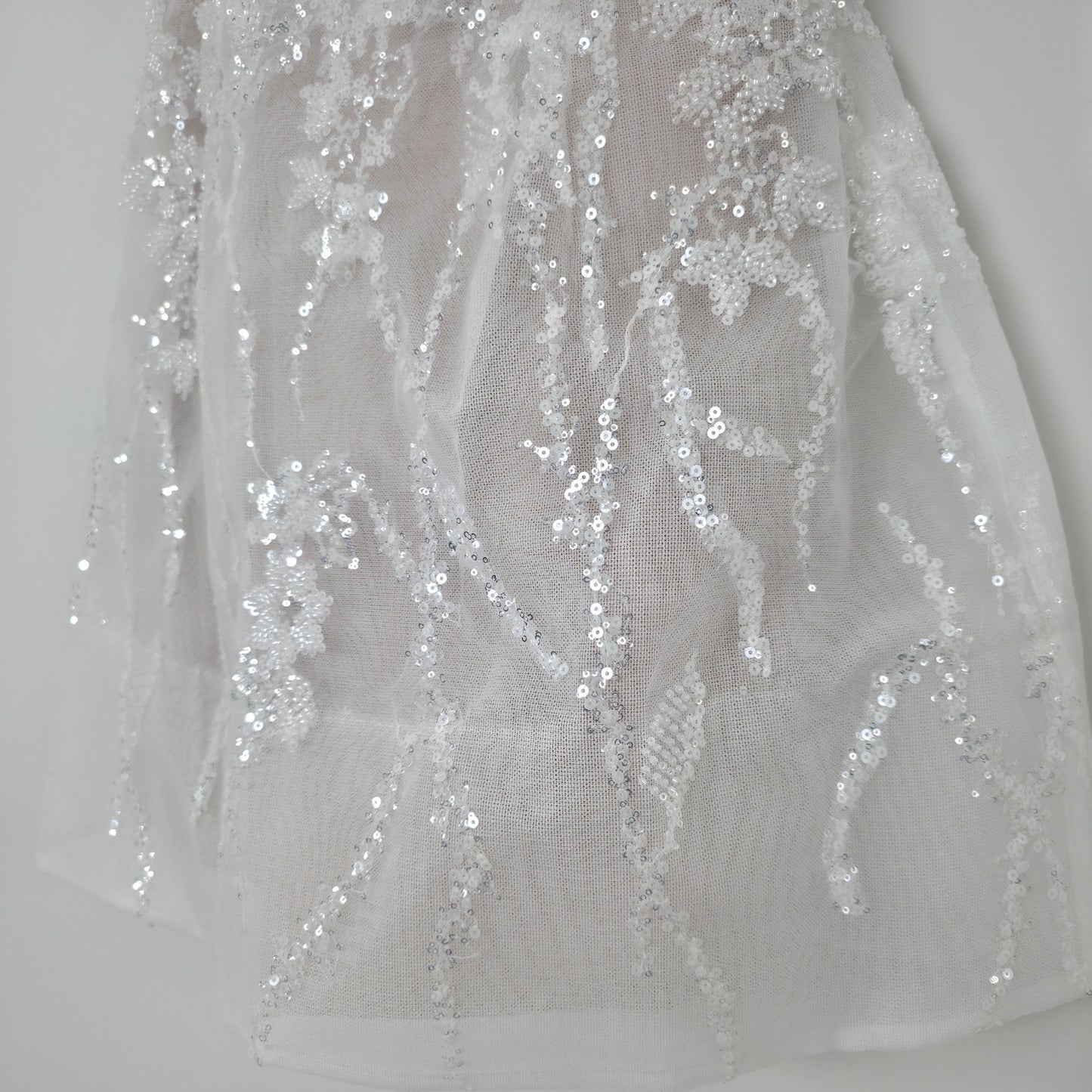 Watters Prancer Beading Tulle Ivory Shimmer Corset Bodice Mini Dress Sz 8 NWT