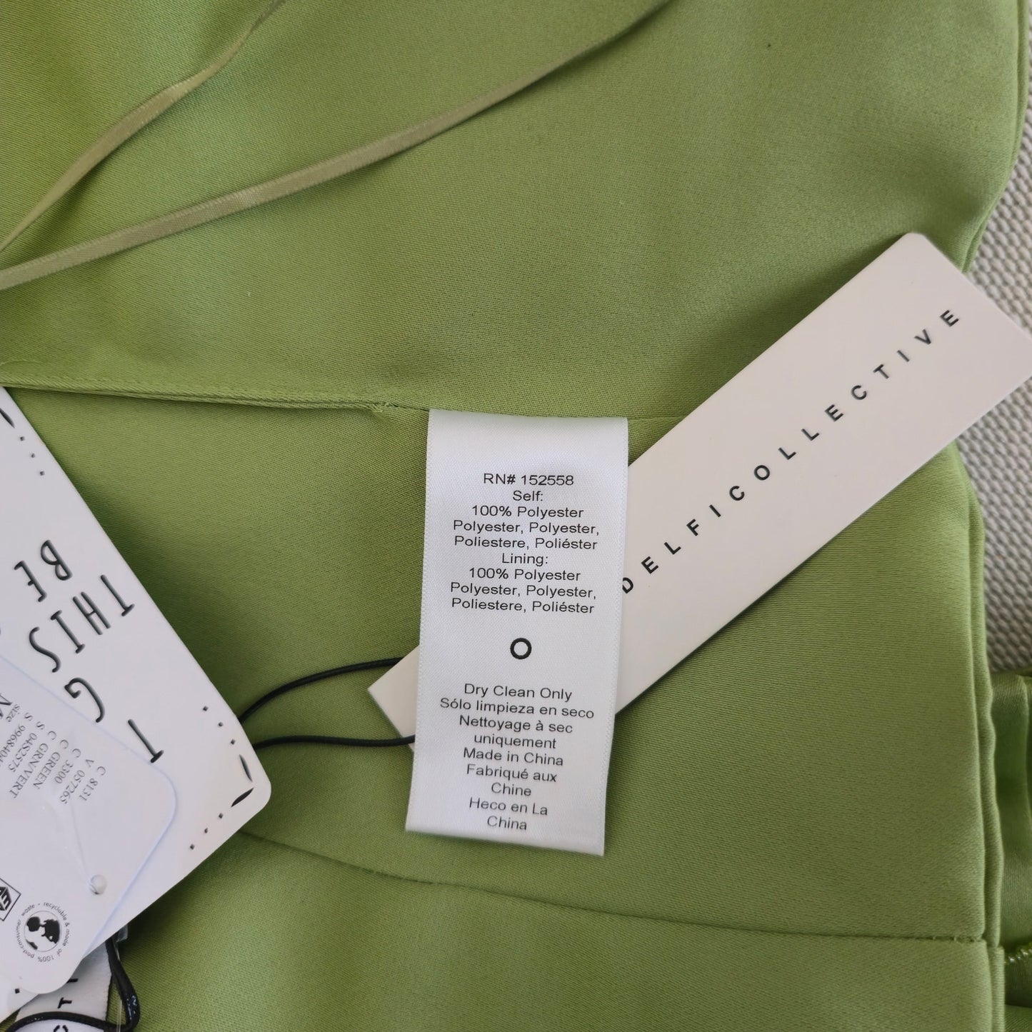 Anthro. DELFI Green Draped Beaded Detail Bijou and Joya Skirt Set Sz Medium