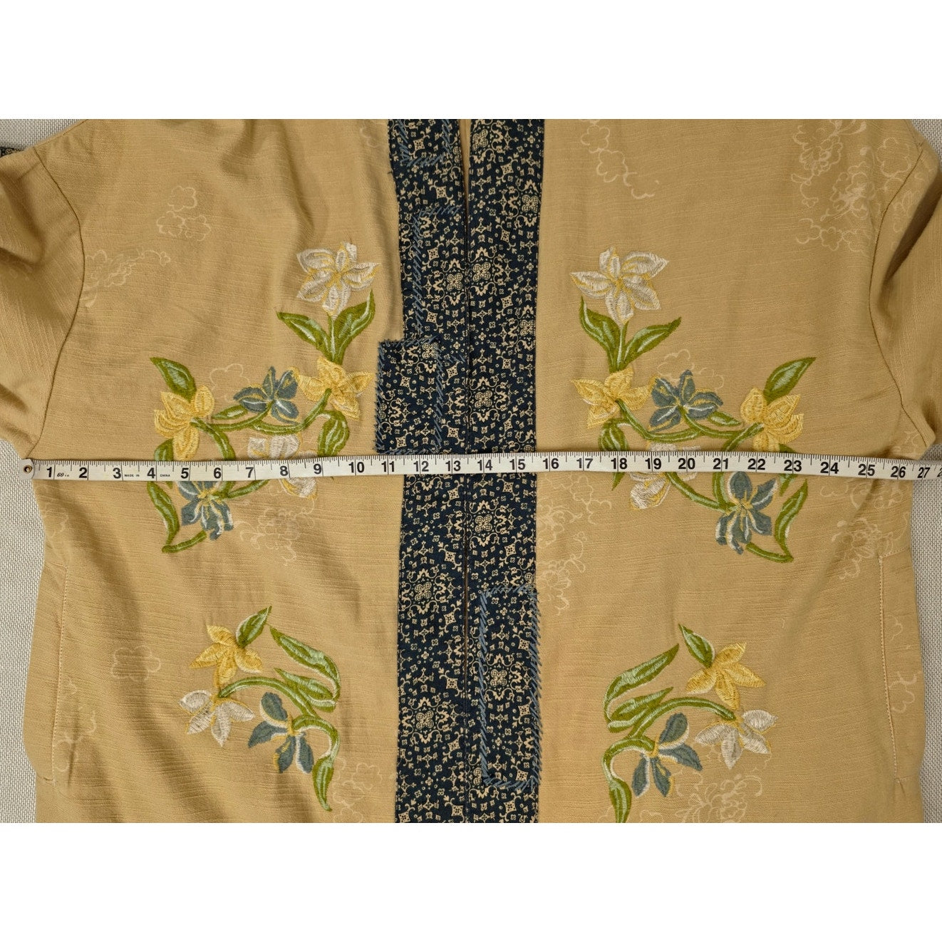 Free People Henlow Embroidered Relaxed Oversized Duster Jacket Sz XS/Small