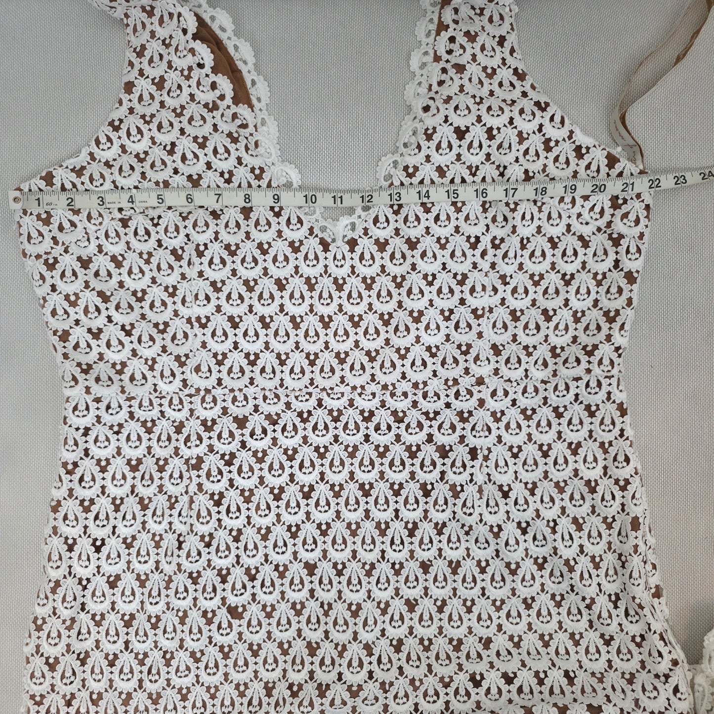 Daughters of Simone Ivory Hollis Lace Wedding Bridal Gown Open Back 4XL