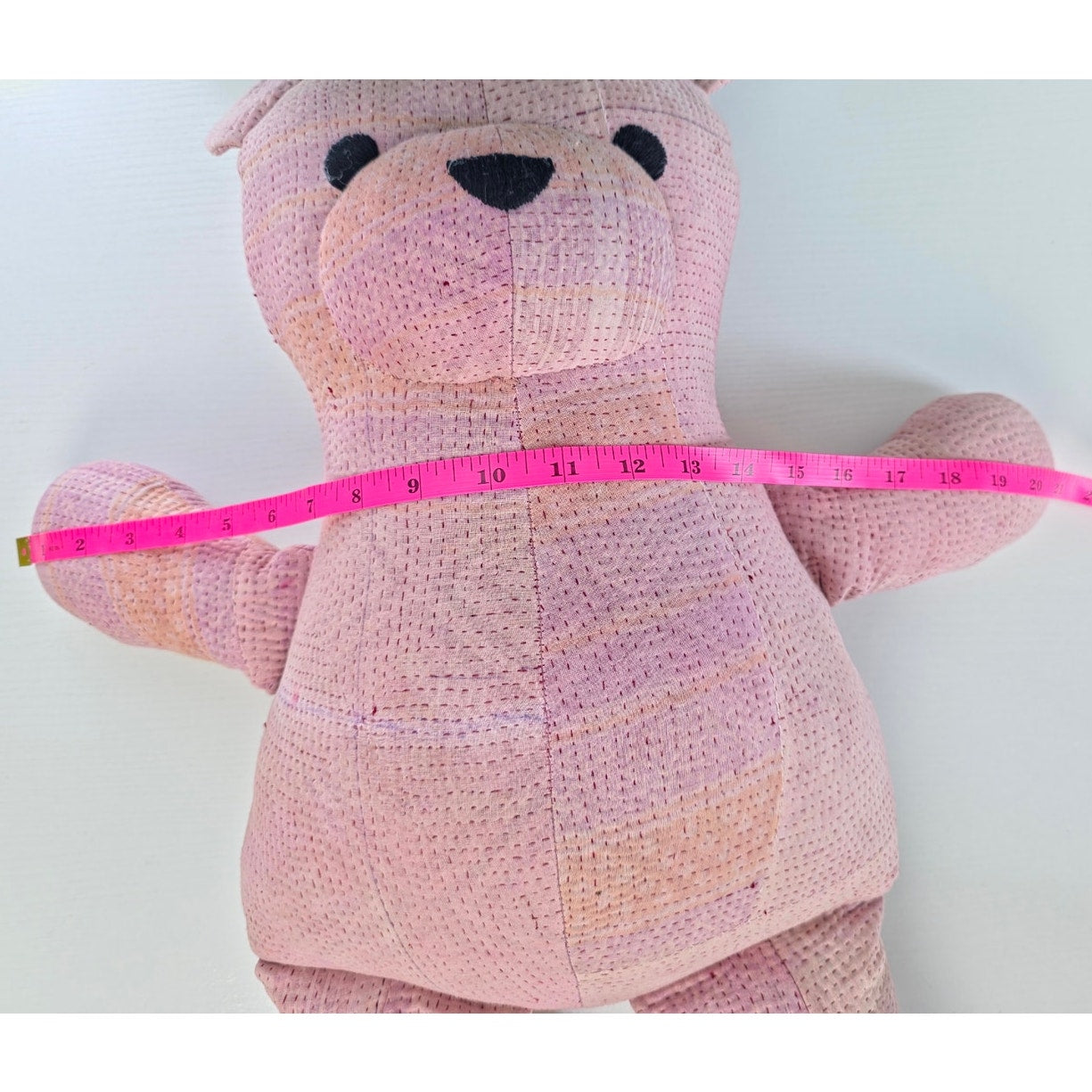 Free People Pink hues Vintage Kantha Quilt Bear