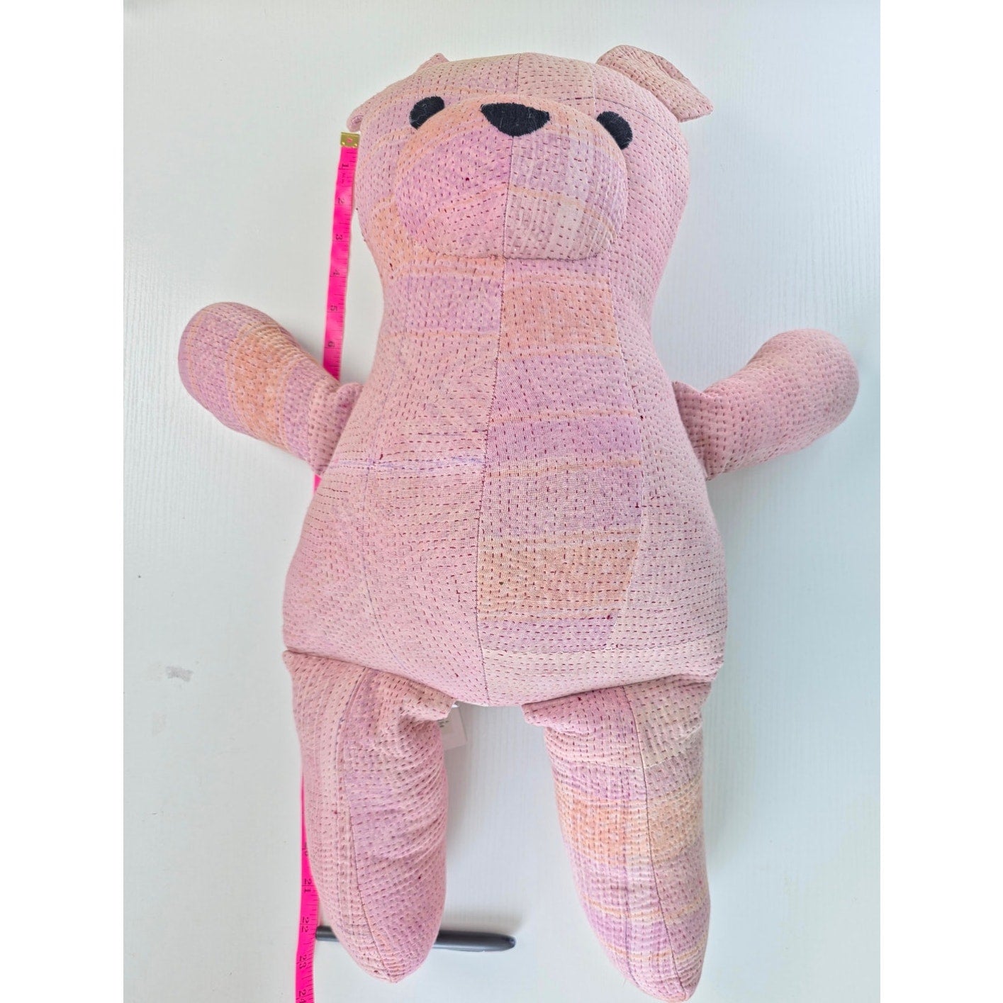 Free People Pink hues Vintage Kantha Quilt Bear