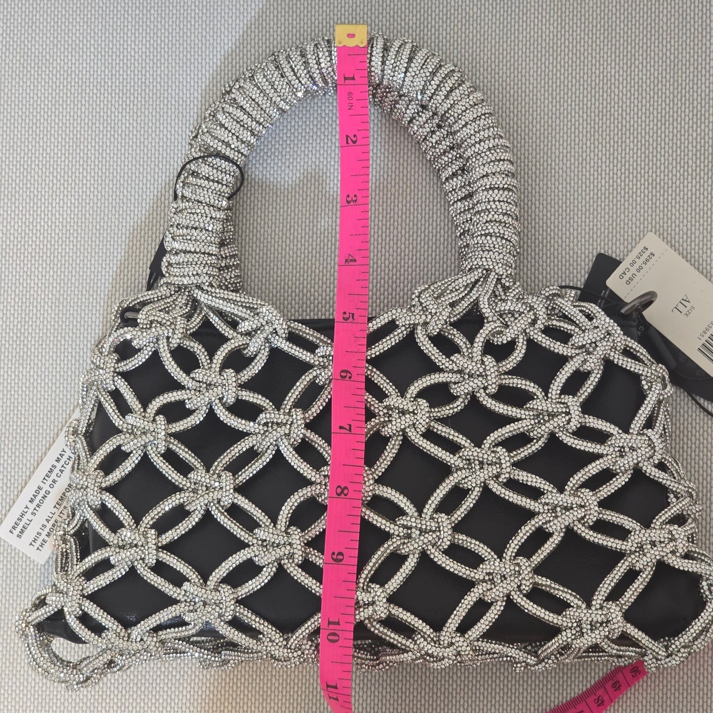 ROCKNOT THE TRANSFORMER Crystal Insert Black Bag and Crossbody