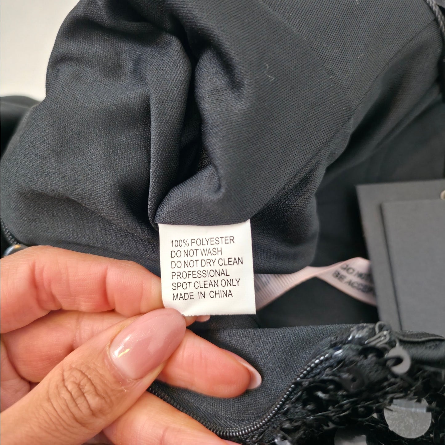 Ieena Mac Duggal Black Strapless Sequin Evening Gown With Bow Sz 4 NWT