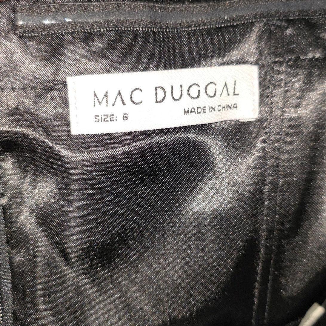 Mac Duggal Strapless Floral Brocade Maxi Ballgown Dress Sz 6 NWT