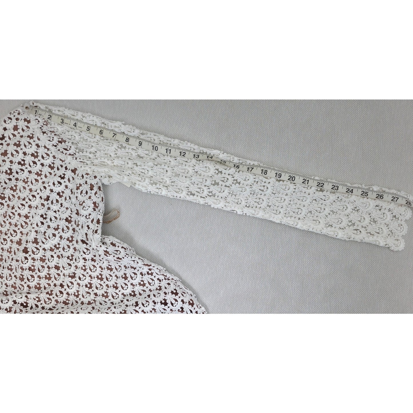 Daughters of Simone Hollis Lace Open Back Wedding Gown Bridal Bohemian XL NWT