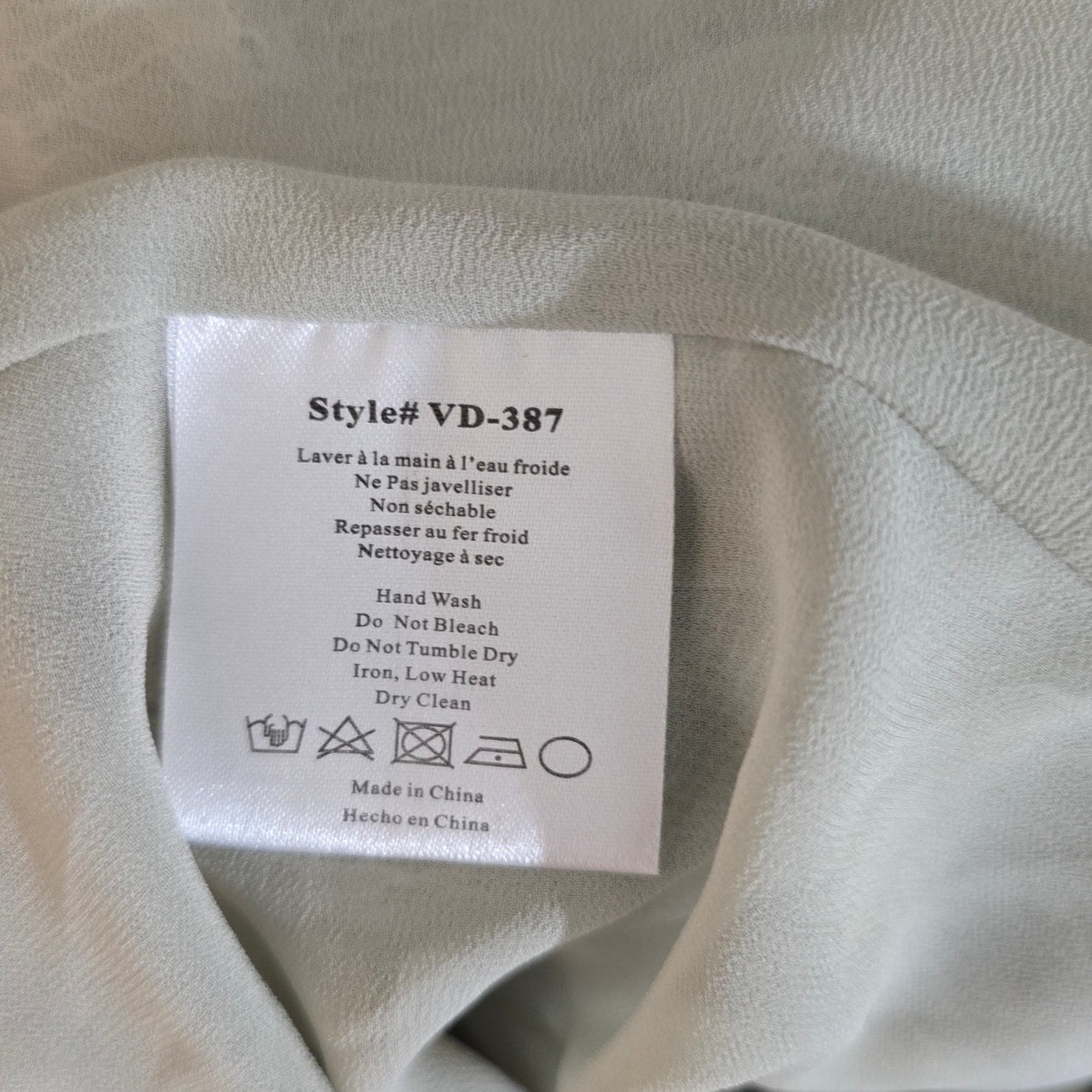 V. Chapman Sage Tapestry Carmella Long Sleeve Corset Chiffon Maxi Dress