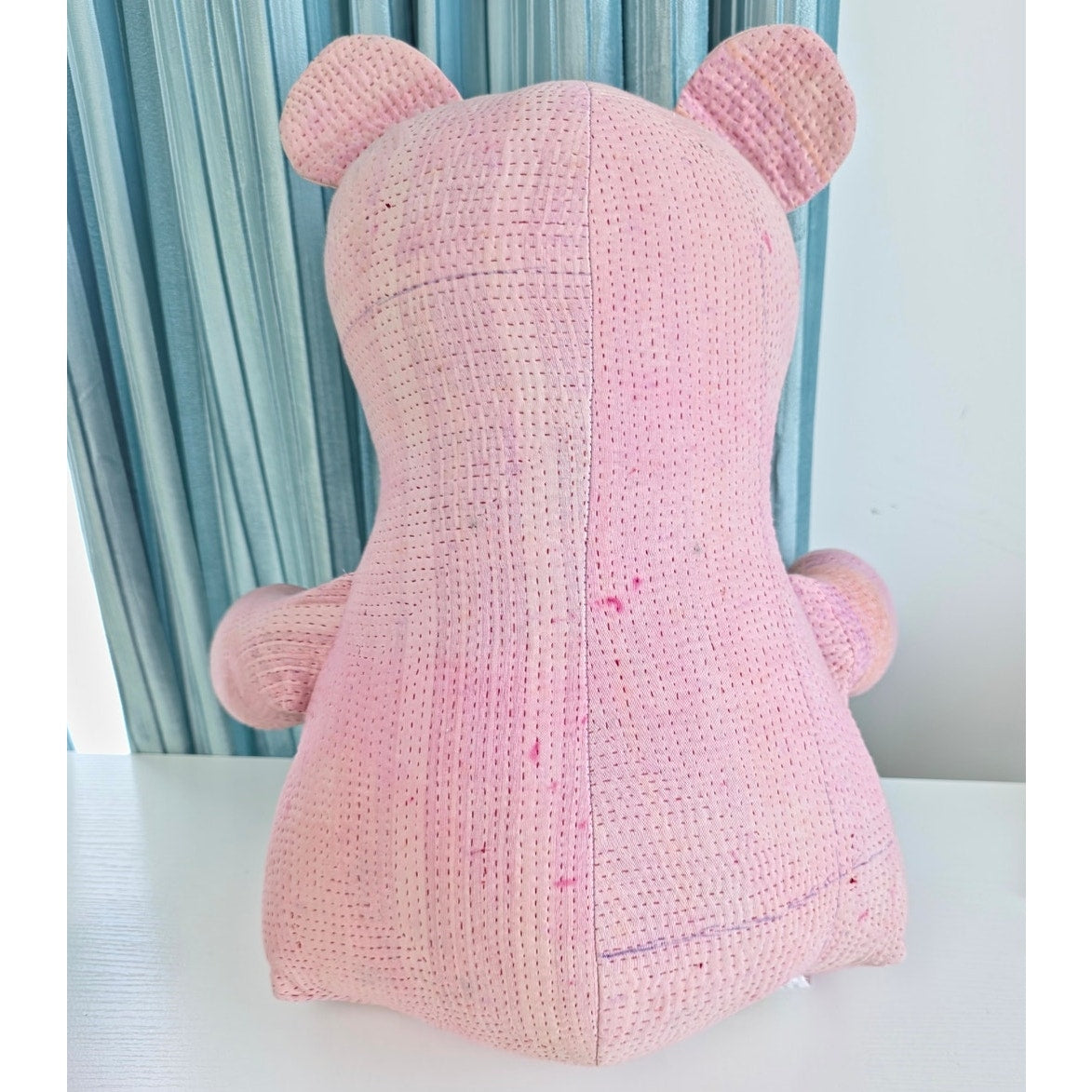 Free People Pink hues Vintage Kantha Quilt Bear