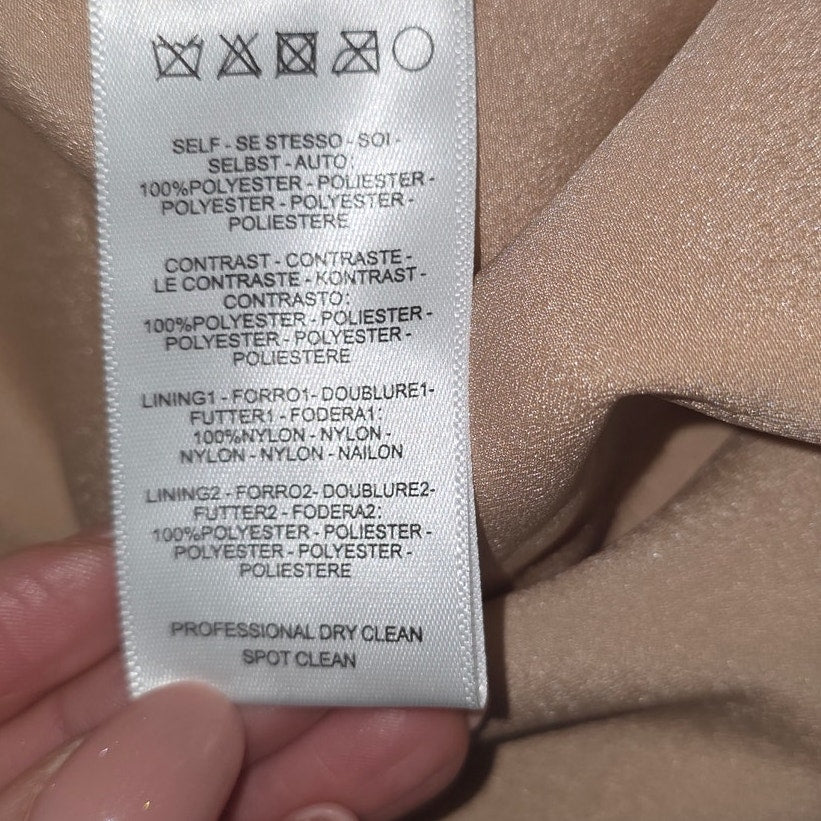 Helsi Clara Puff-Sleeve Sheer Floral Appliqué Maxi Dress Sz Medium NWT