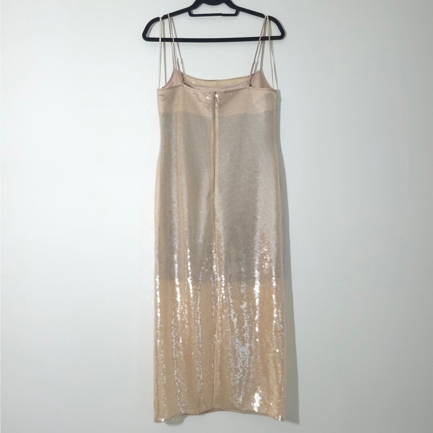 A.L.C Clear Danielle Sequined Sleeveless Midi Dress Sz Medium NWT