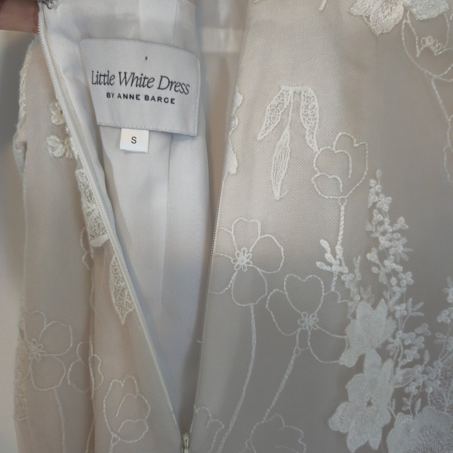 Anne Barge Unforgettable Halter Embroidered Lace Midi Dress Sz Small