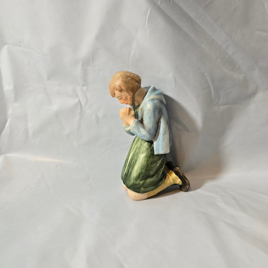 Goebel Shepherd Kneeling Nativity Figurine Christmas Style HX323N