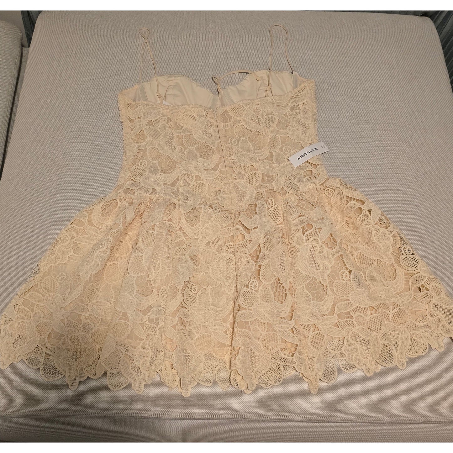 For Love & Lemons Sleeveless Coco Lace Corset Mini Dress Size L NWT