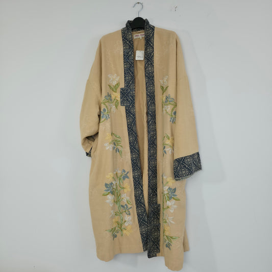 Free People Henlow Embroidered Relaxed Oversized Duster Jacket Sz M/L NWT
