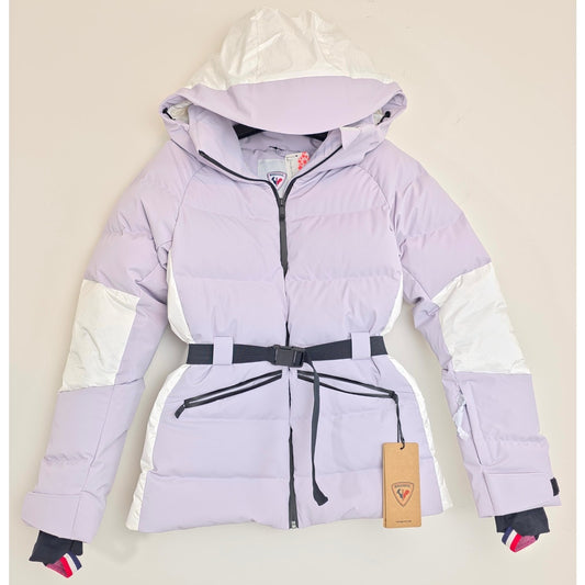 Rossignol Galactic Lilac Women's Ciastel Down Mix Ski Nylon Jacket Sz Small NWT