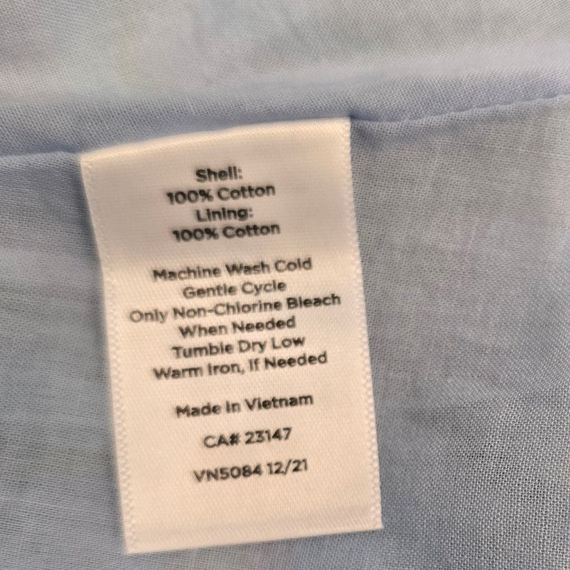 Talbots Voile Paisley Sleeveless Midi Dress Blue Pink Pastel Size 8P