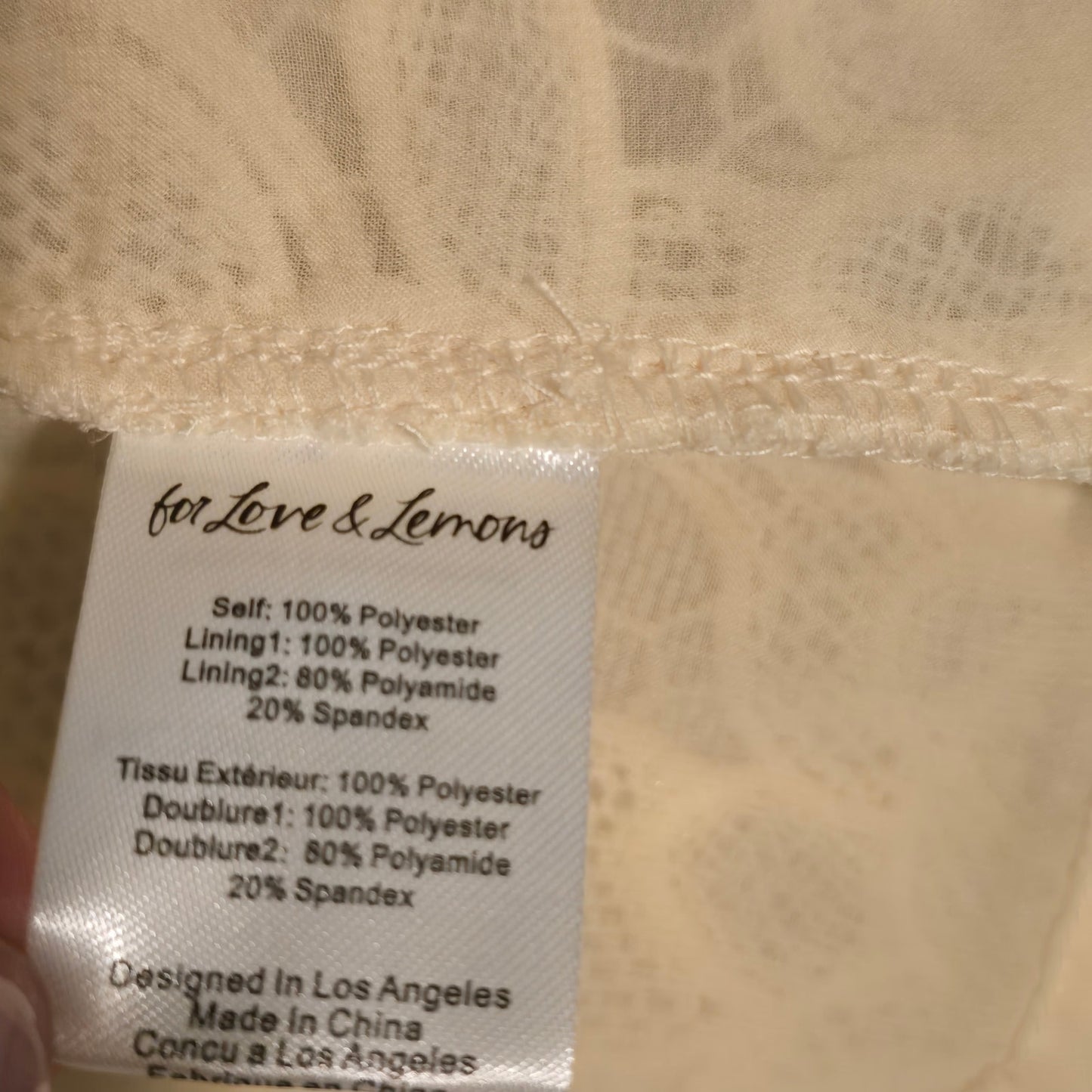 For Love & Lemons Sleeveless Coco Lace Corset Mini Dress Size L NWT